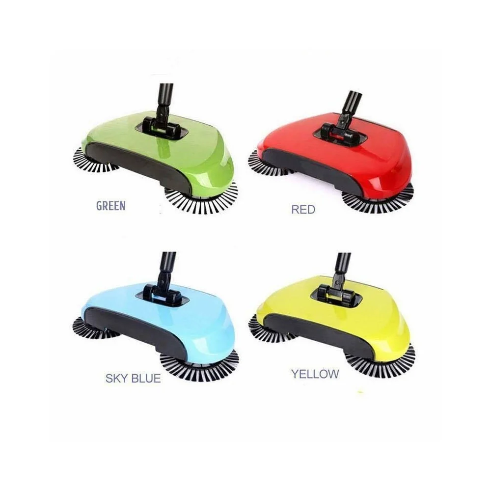 Trade Shop - Scopa Rotante 360° Con Setole Rotanti Microfibra Aspirapolvere Sweep Drag Spazza - - Image 3