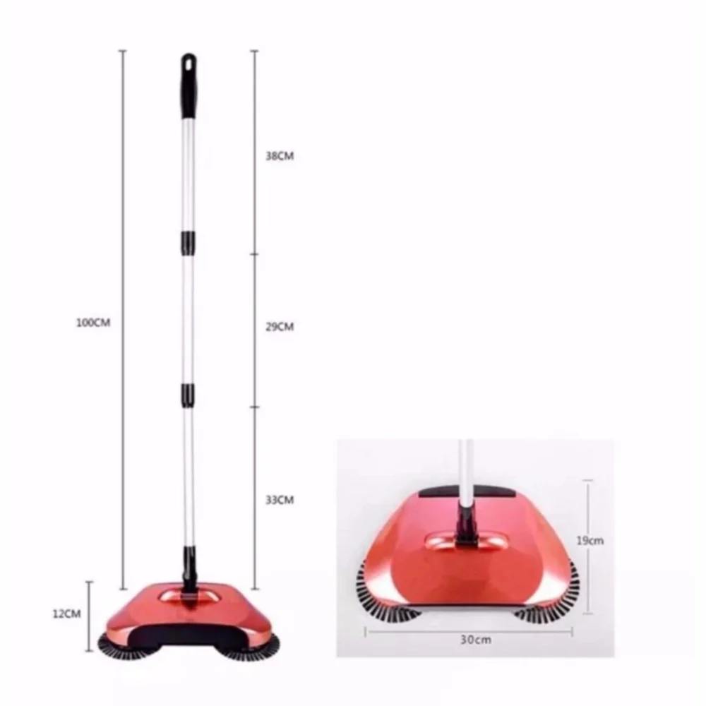 Trade Shop - Scopa Rotante 360° Con Setole Rotanti Microfibra Aspirapolvere Sweep Drag Spazza - - Image 7