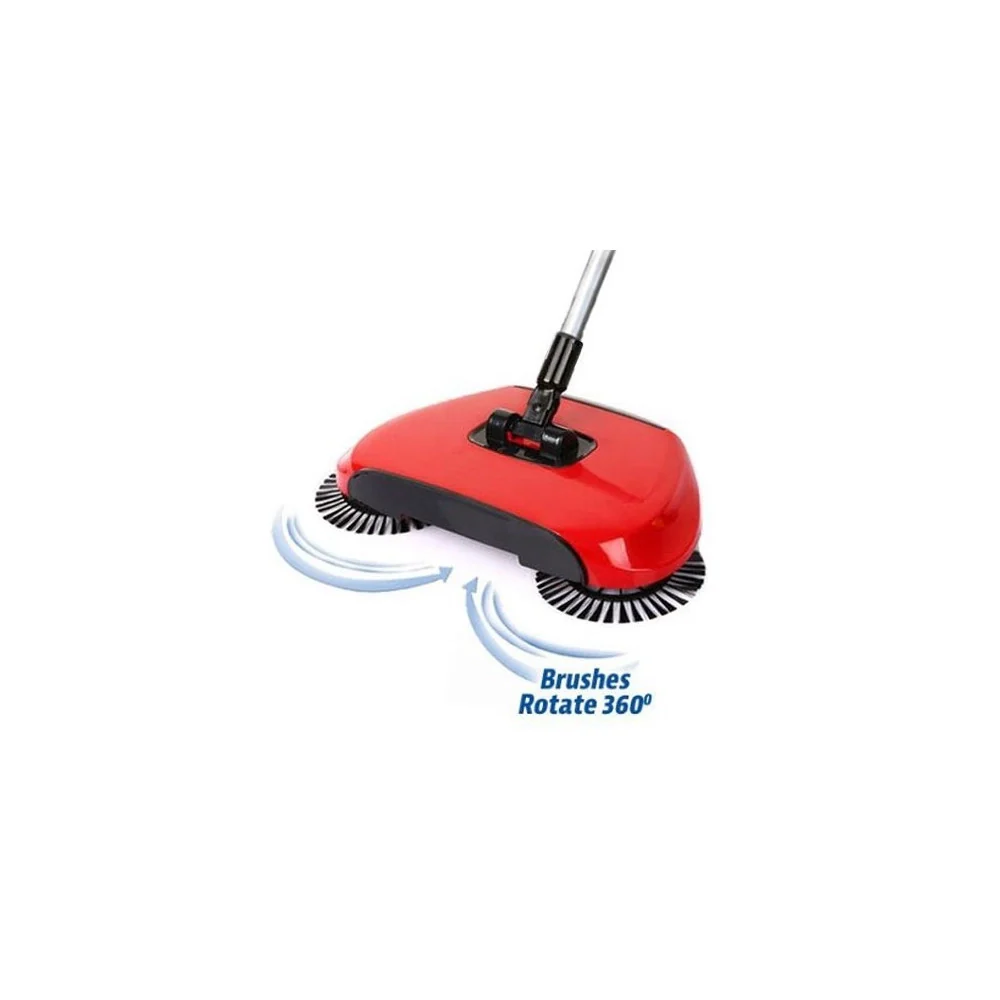 Trade Shop - Scopa Rotante 360° Con Setole Rotanti Microfibra Aspirapolvere Sweep Drag Spazza - - Image 9