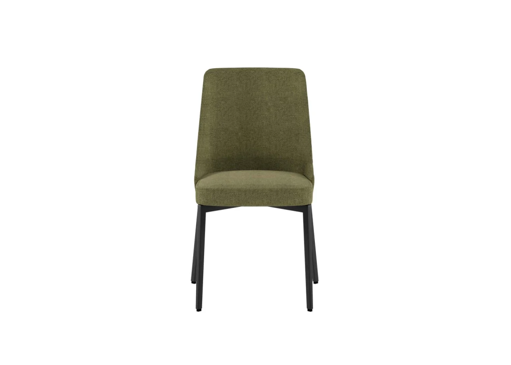Sedia Ambra in tessuto easy-clean color verde con struttura in metallo - Stones - Image 2