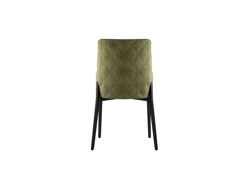 Sedia Ambra in tessuto easy-clean color verde con struttura in metallo - Stones - Image 4