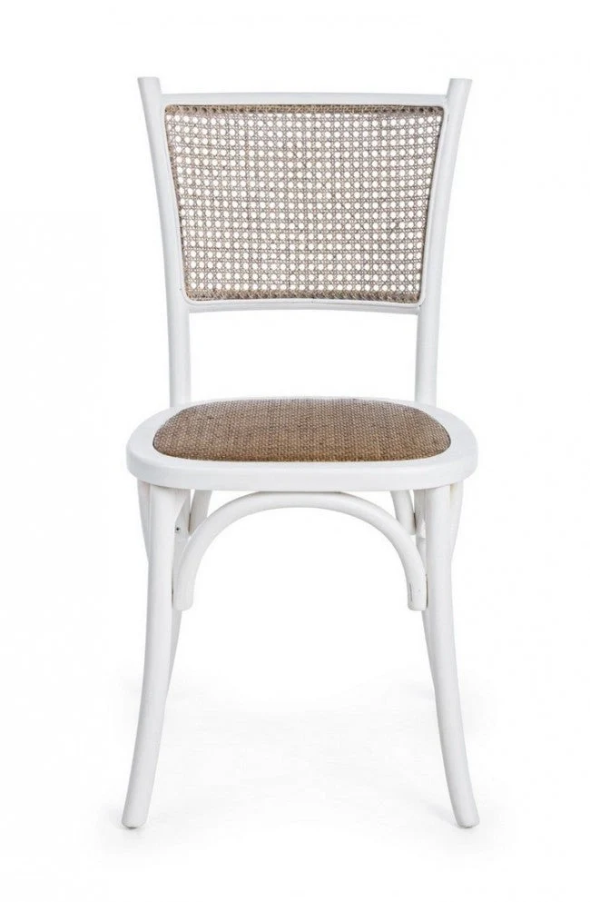 Sedia Carrel Bianco in Legno - Image 3