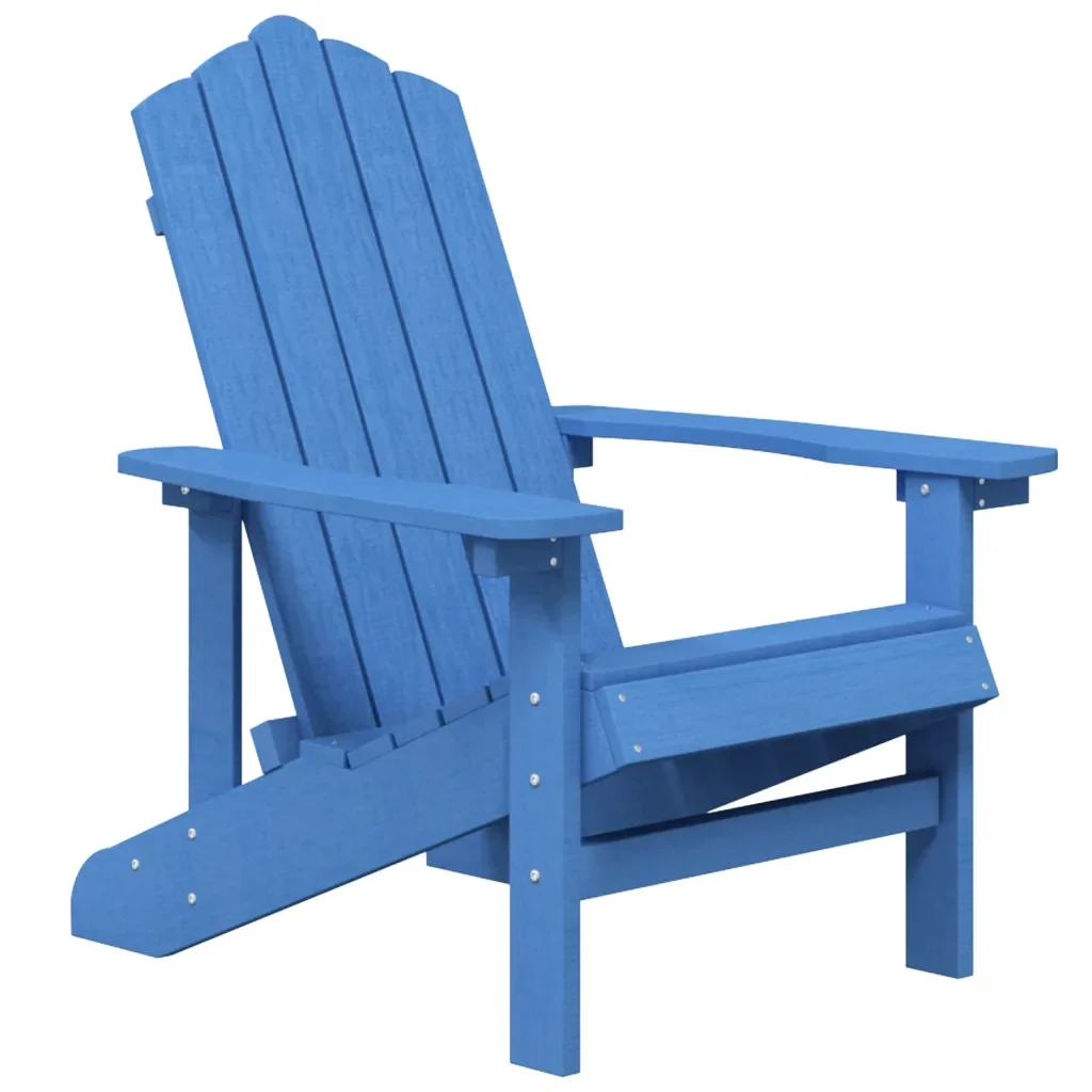 Sedia da Giardino Adirondack Blu Acqua in HDPE 318640 - Image 2