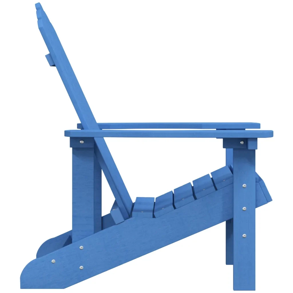 Sedia da Giardino Adirondack Blu Acqua in HDPE 318640 - Image 4