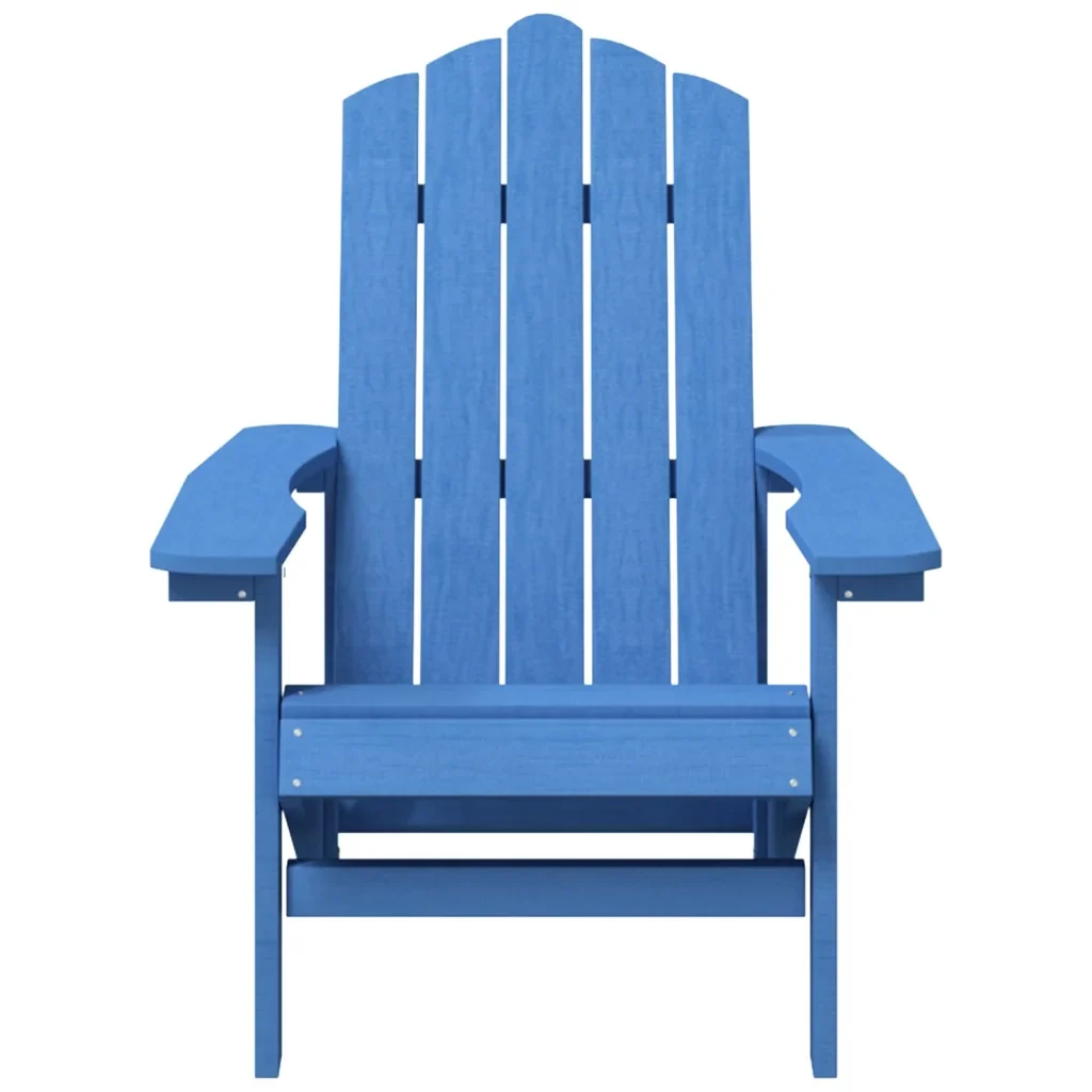 Sedia da Giardino con Tavolo Adirondack in HDPE Blu 3095703 - Image 4