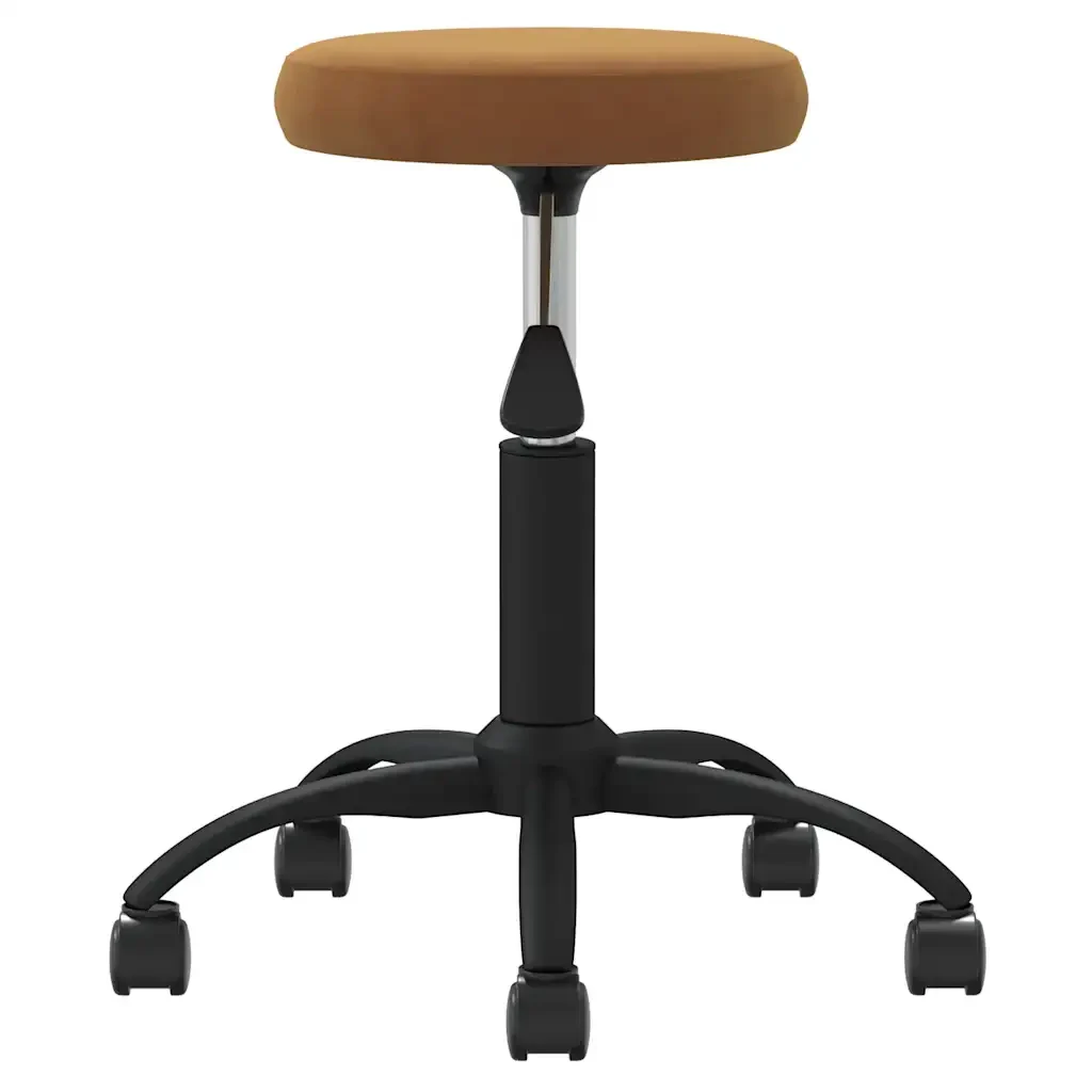Sedia Girevole da Ufficio Marrone in Velluto 333172 - Image 4
