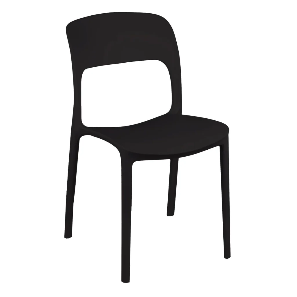 Sedia Impilabile 47x52xh83 cm in Polipropilene Risto Antracite