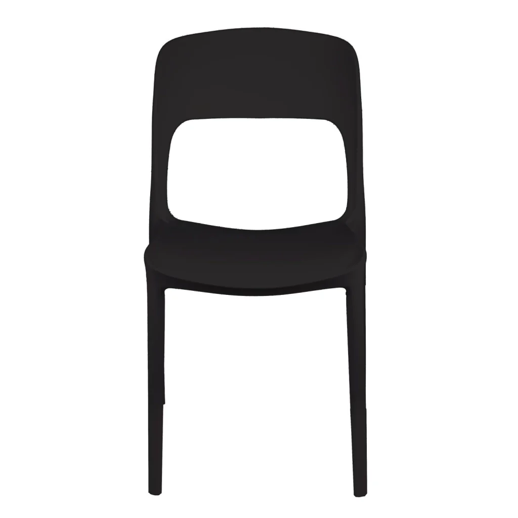 Sedia Impilabile 47x52xh83 cm in Polipropilene Risto Antracite - Image 2