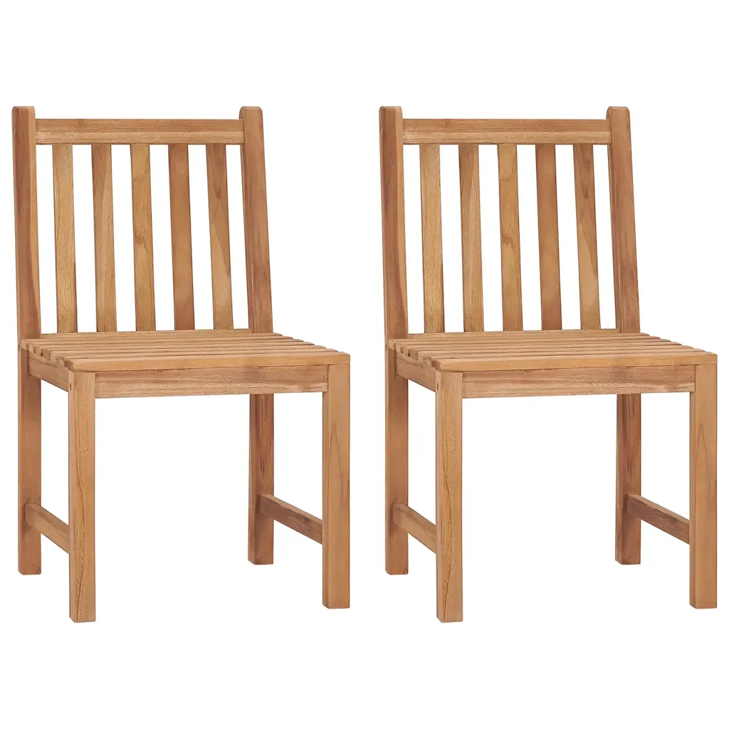 Sedie da Giardino 2 pz con Cuscini in Legno Massello di Teak cod mxl 8081 - Image 3