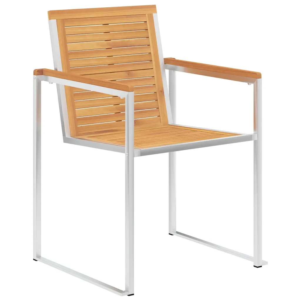 Sedie da Giardino con Cuscini 6 pz in Legno Massello di Teak 3078582 - Image 3