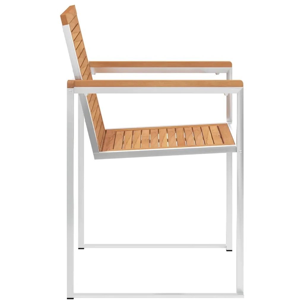 Sedie da Giardino con Cuscini 6 pz in Legno Massello di Teak 3078597 - Image 5