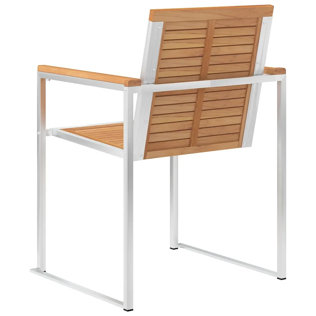 Sedie da Giardino con Cuscini 6 pz in Legno Massello di Teak 3078601 - Image 6