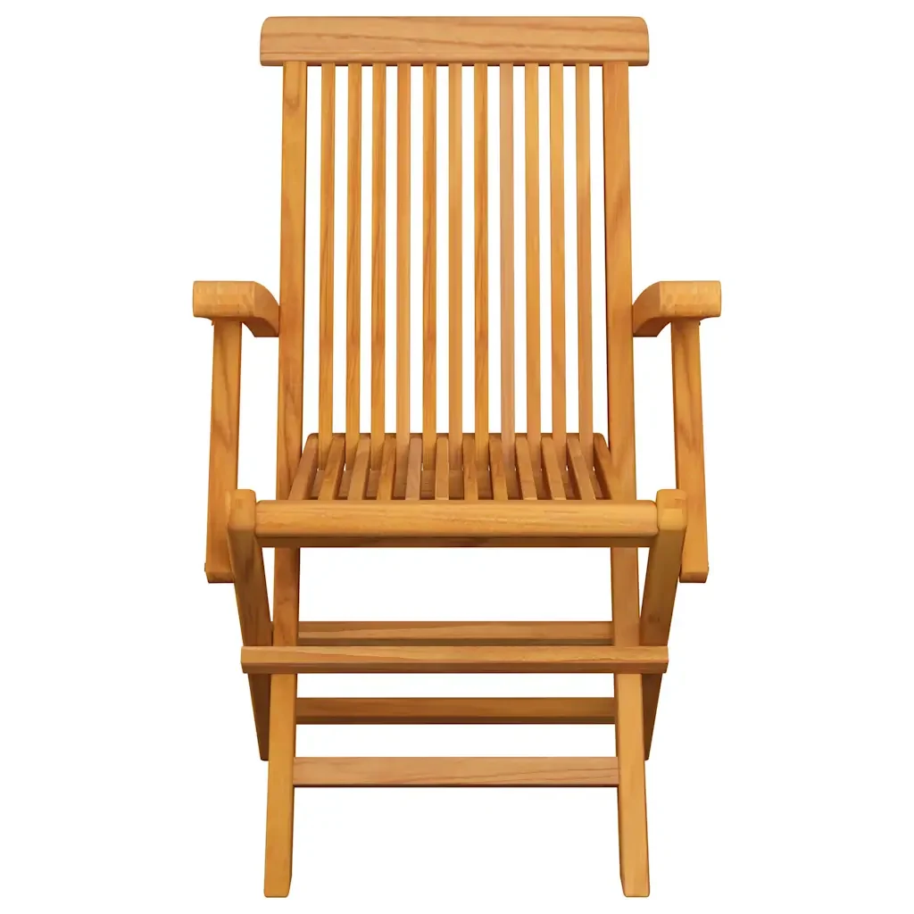 Sedie da Giardino con Cuscini Rossi 2 pz in Massello di Teak 3062493 - Image 3