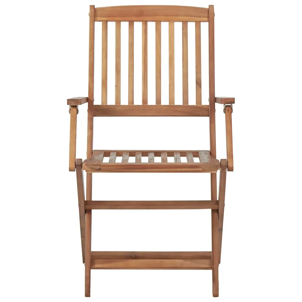 Sedie da Giardino Pieghevoli 8 pz con Cuscini Massello Acacia cod mxl 26512 - Image 5