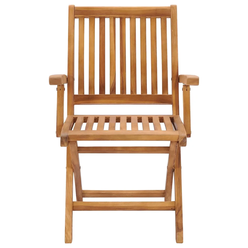 Sedie da Giardino Pieghevoli con Cuscini 8 pz Massello di Teak cod mxl 56279 - Image 4