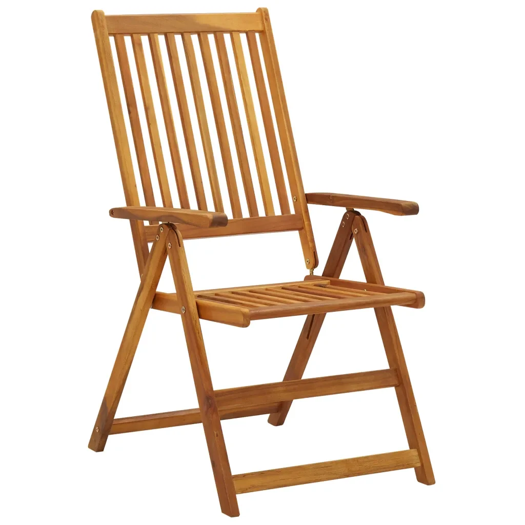 Sedie da Giardino Reclinabili 2 pz con Cuscini Massello Acacia cod mxl 9209 - Image 3