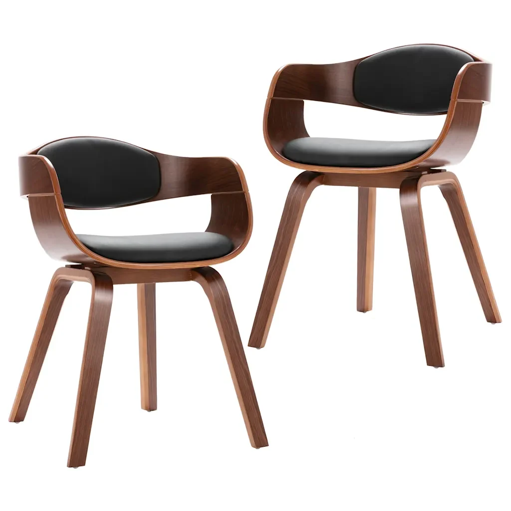 Sedie da Pranzo 2 pz in Legno Piegato e Similpelle 287385 - Image 2