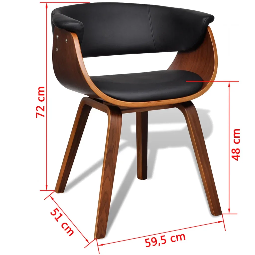 Sedie da Pranzo 6 pz in Legno Piegato e Similpelle 270552 - Image 8