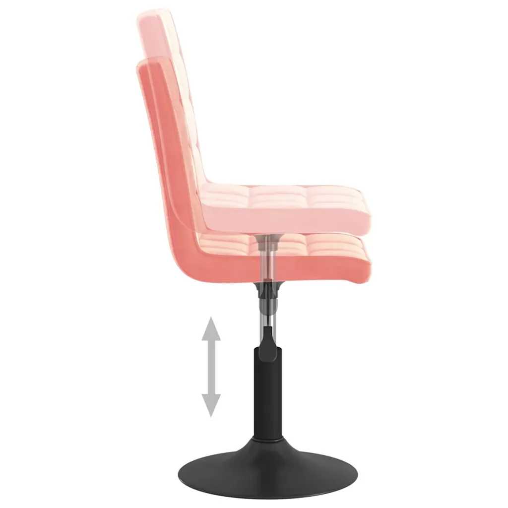Sedie da Pranzo Girevoli 4 pz Rosa in Velluto 3089294 - Image 7