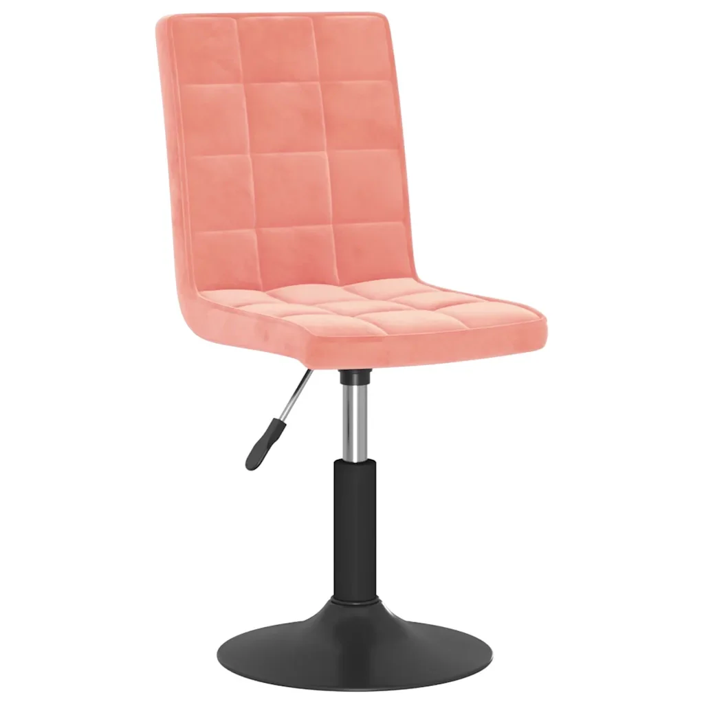 Sedie da Pranzo Girevoli 6 pz Rosa in Velluto 3089305 - Image 3