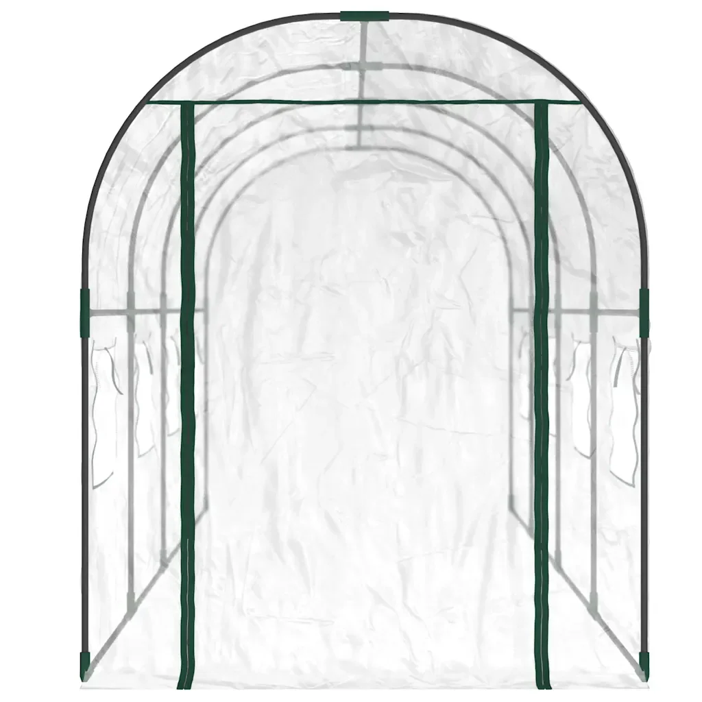 Serra Trasparente 160x400x190 cm PVC Acciaio Verniciato Polvere 317247 - Image 3