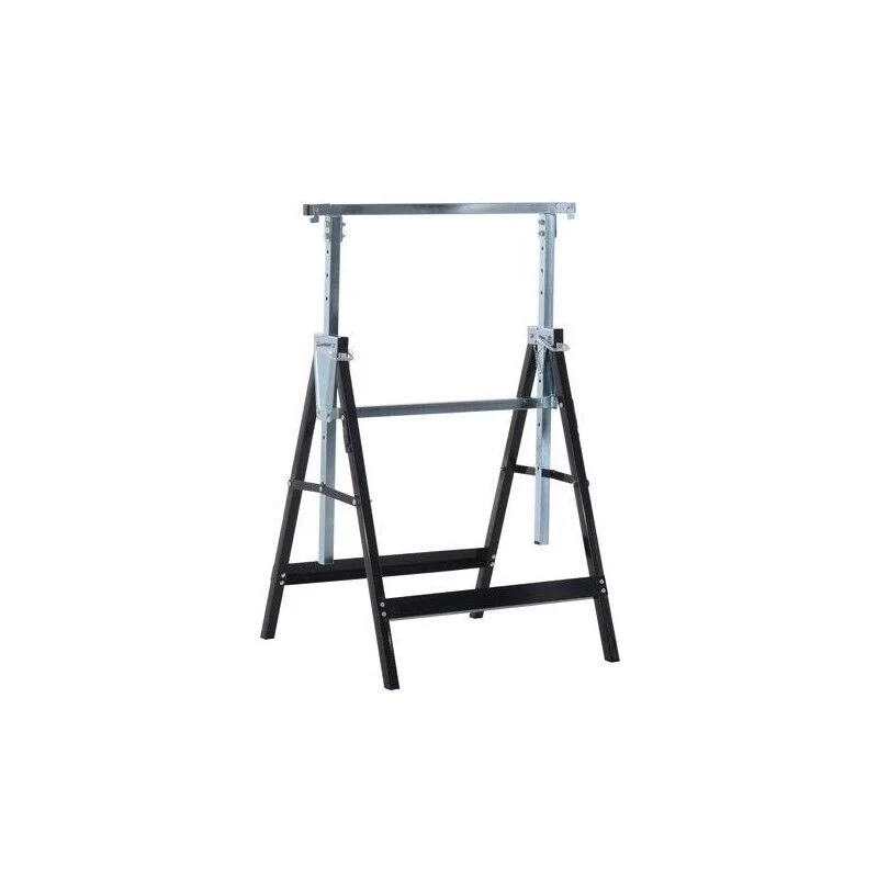 SET 2 CAVALLETTI DA LAVORO PIEGHEVOLI TELESCOPICI ALTEZZA REGOLABILE IN TUBI D’ACCIAIO - Image 10