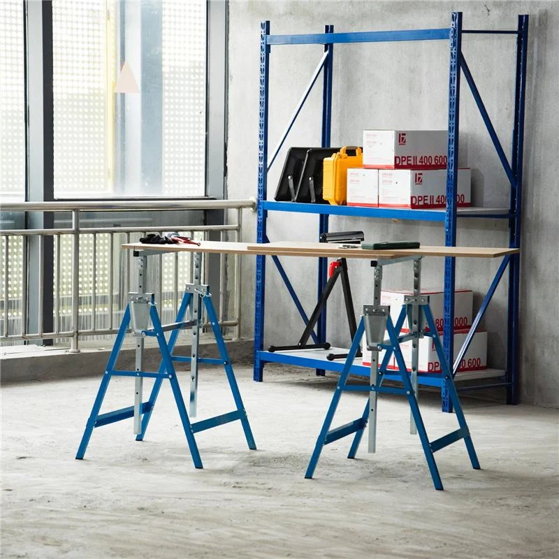 SET 2 CAVALLETTI DA LAVORO PIEGHEVOLI TELESCOPICI IN TUBI D’ACCIAIO 68 X 58 X 80 - Image 6
