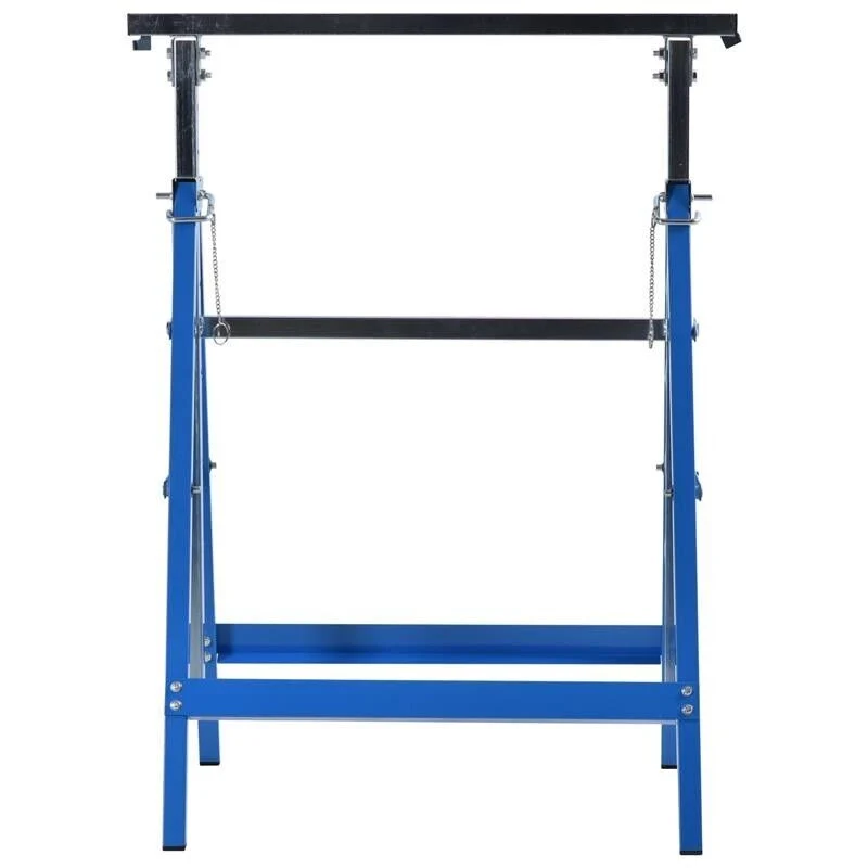 SET 2 CAVALLETTI DA LAVORO PIEGHEVOLI TELESCOPICI IN TUBI D’ACCIAIO 68 X 58 X 80 - Image 8