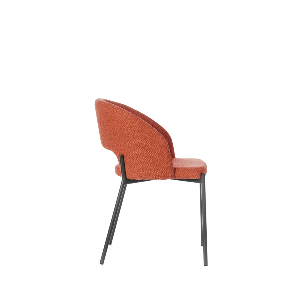 Set 2 Sedie 52x55,5xH78,5 cm in Tessuto Greta Arancio - Image 4