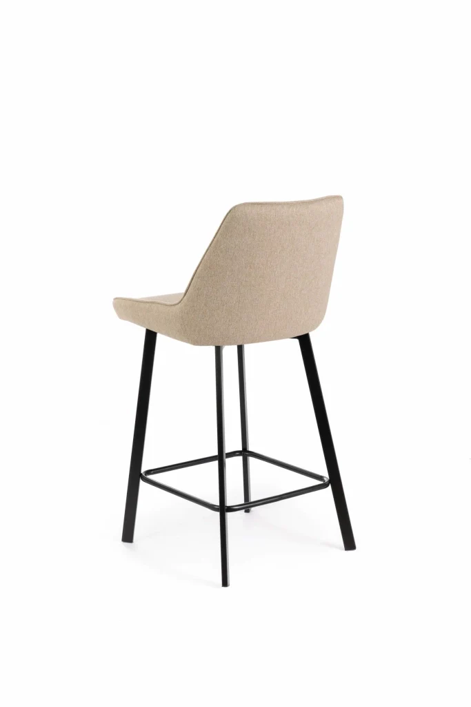 Set 2 Sgabelli 50x44xH94 cm in Tessuto Fox Beige - Image 5