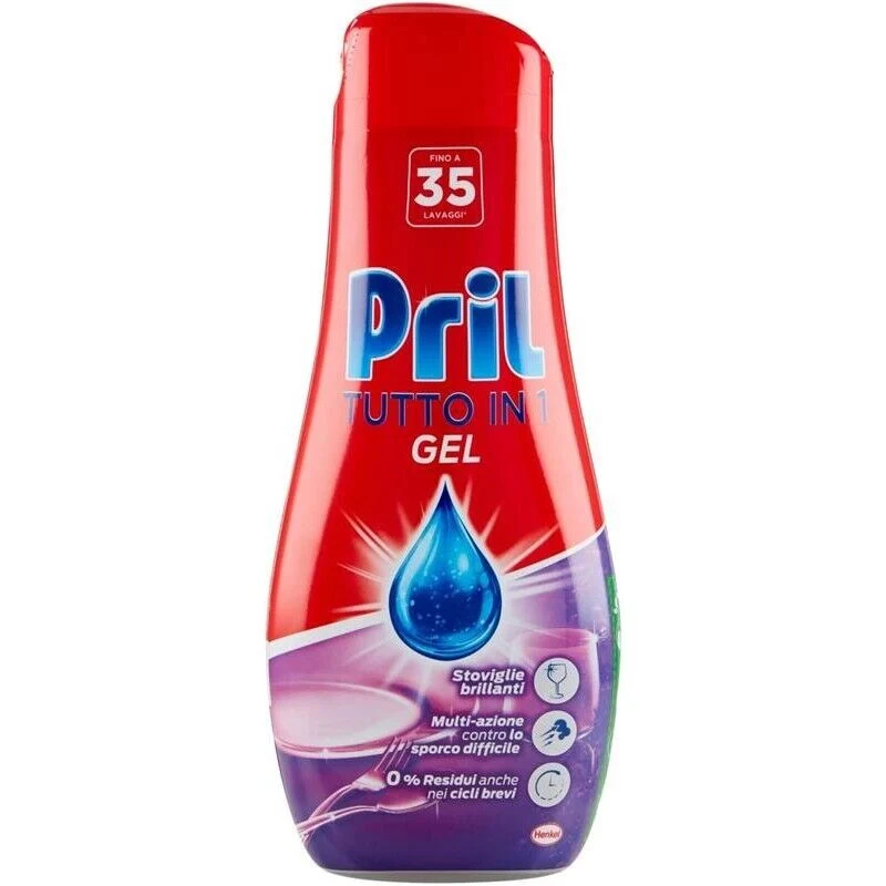 SET 3 PZ PRIL GOLD GEL PER LAVASTOVIGLIE IN FORMATO DA 630ML CLASSICO - Image 2