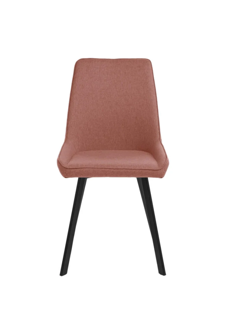 Set 4 Sedie 48x60xH87 cm in Microfibra Fox Ruggine - Image 3
