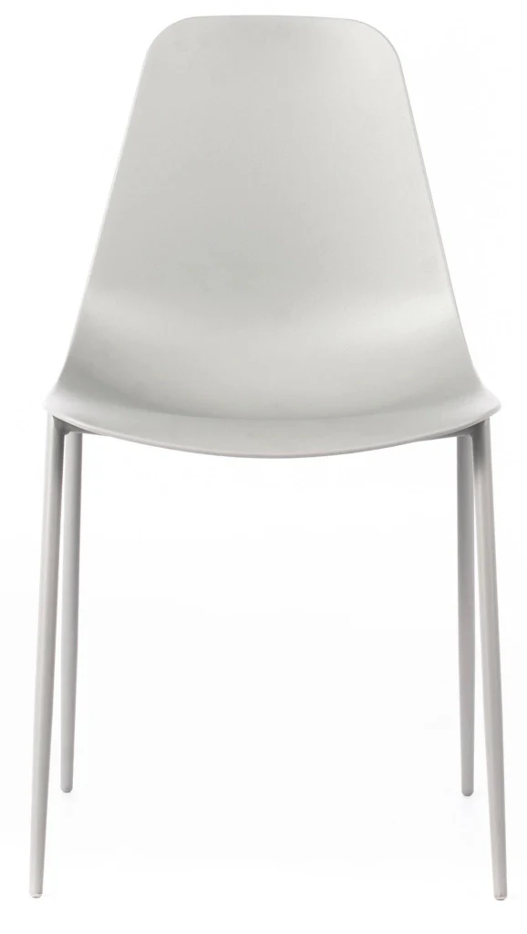 Set 4 Sedie 49x48,5x88 cm in Polipropilene Grigio Chiaro - Image 5