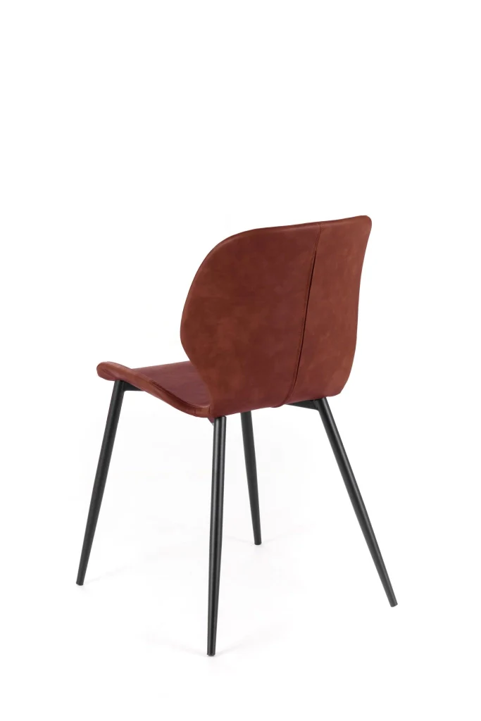 Set 4 Sedie 55x45xH83 cm in Soft-Touch Diana Cuoio - Image 5