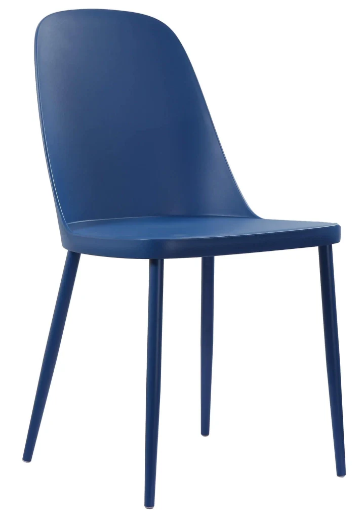 Set 4 Sedie 55x46x80 cm in Polipropilene Blu - Image 3