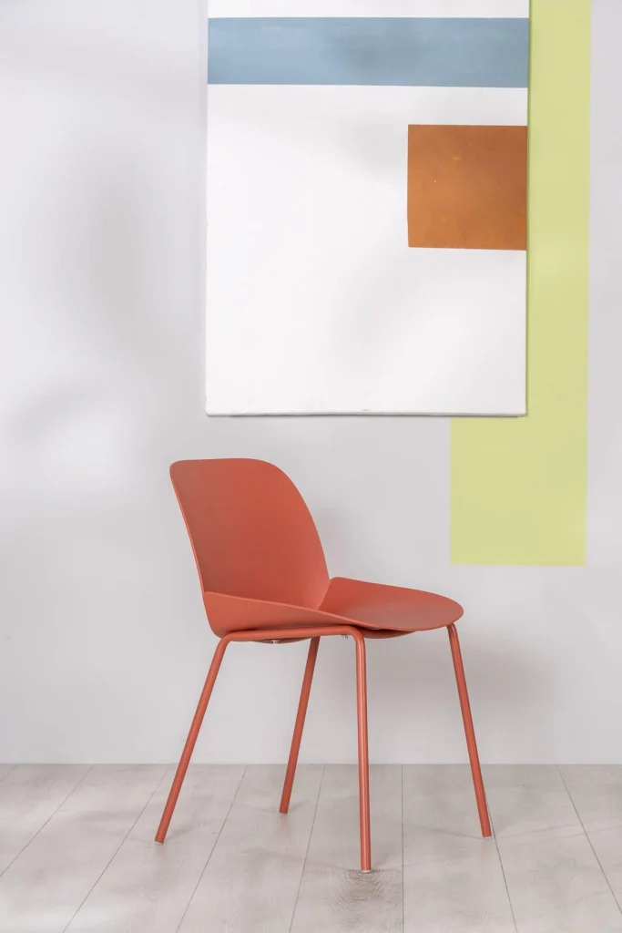 Set 4 Sedie 55x46xH79 cm in Polipropilene Eva Ruggine - Image 3