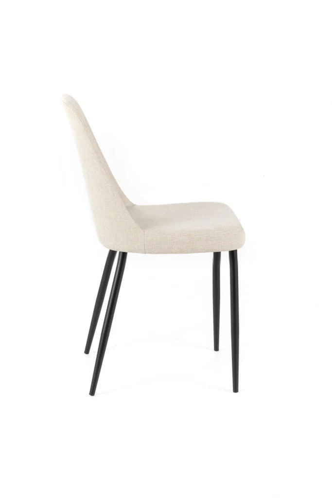 Set 4 Sedie 55x46xH85 cm in Tessuto Tamara Beige - Image 6