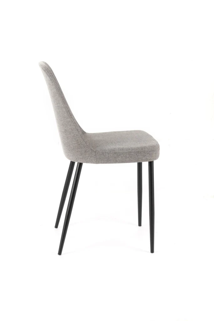 Set 4 Sedie 55x46xH85 cm in Tessuto Tamara Grigio Chiaro - Image 6
