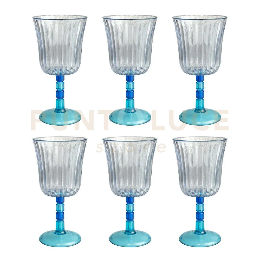 SET 6 CALICI GINEVRA TRASPARENTE