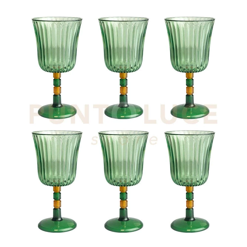 SET 6 CALICI GINEVRA VERDE