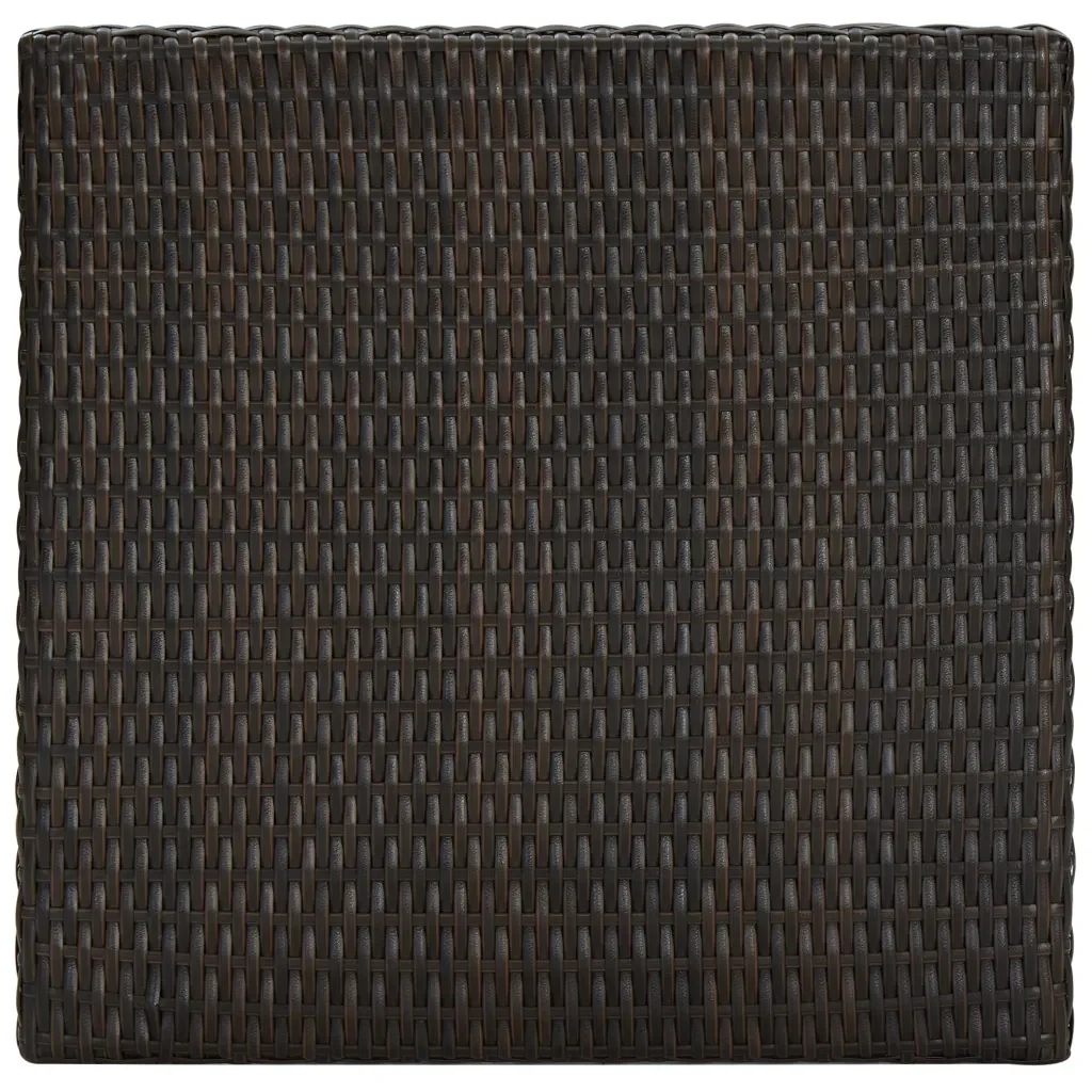 Set Bar da Giardino 3 pz con Cuscini Polyrattan Marrone 3064774 - Image 5