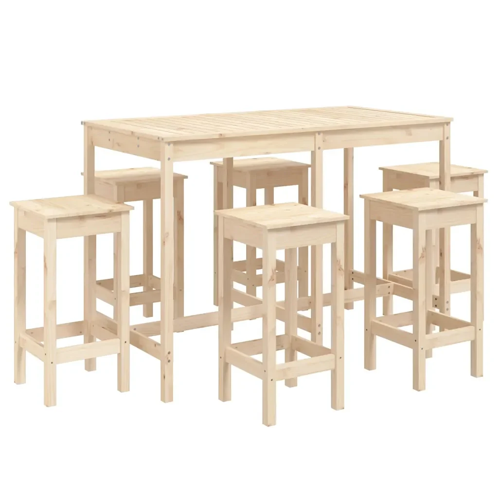 Set Bar da Giardino 7 pz in Legno Massello di Pino 3154755 - Image 2