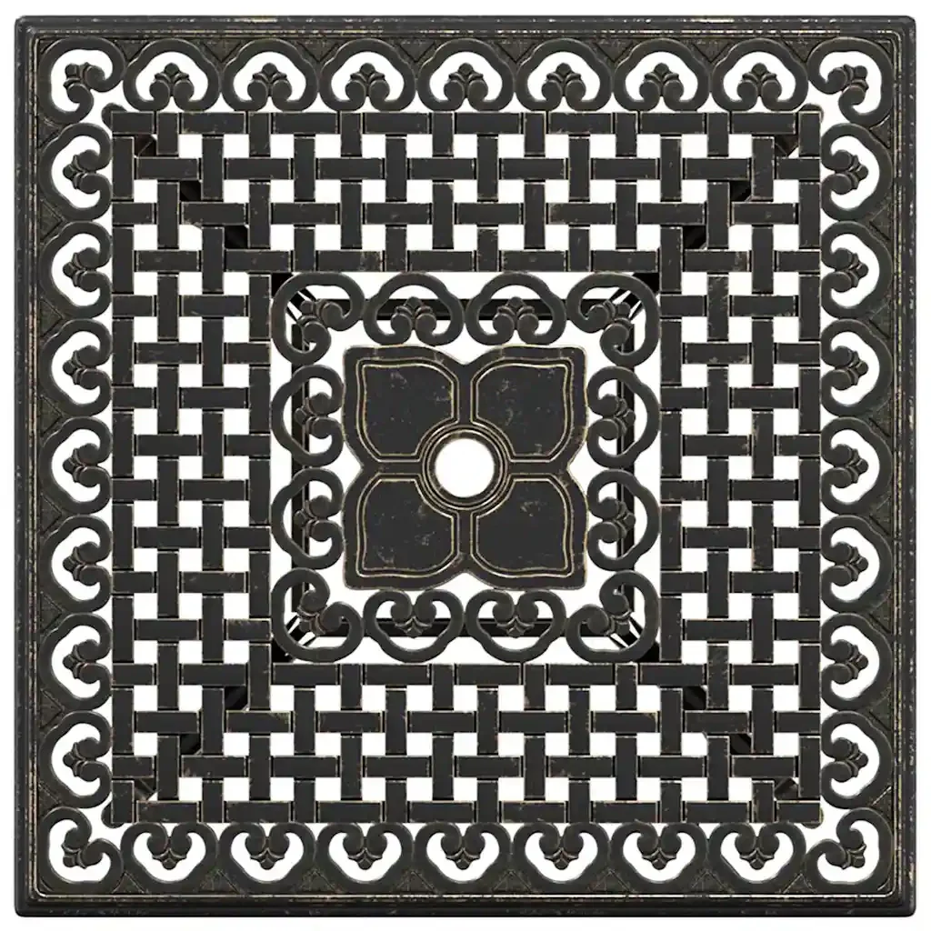 Set di Tavolo da Giardino 3 pcs Bronzo Alluminio pressofuso 3334732 - Image 9