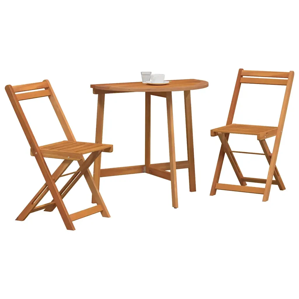 Set bistrot 3 pcs Olio Naturale Legno di Acacia Massello 4105506 - Image 3