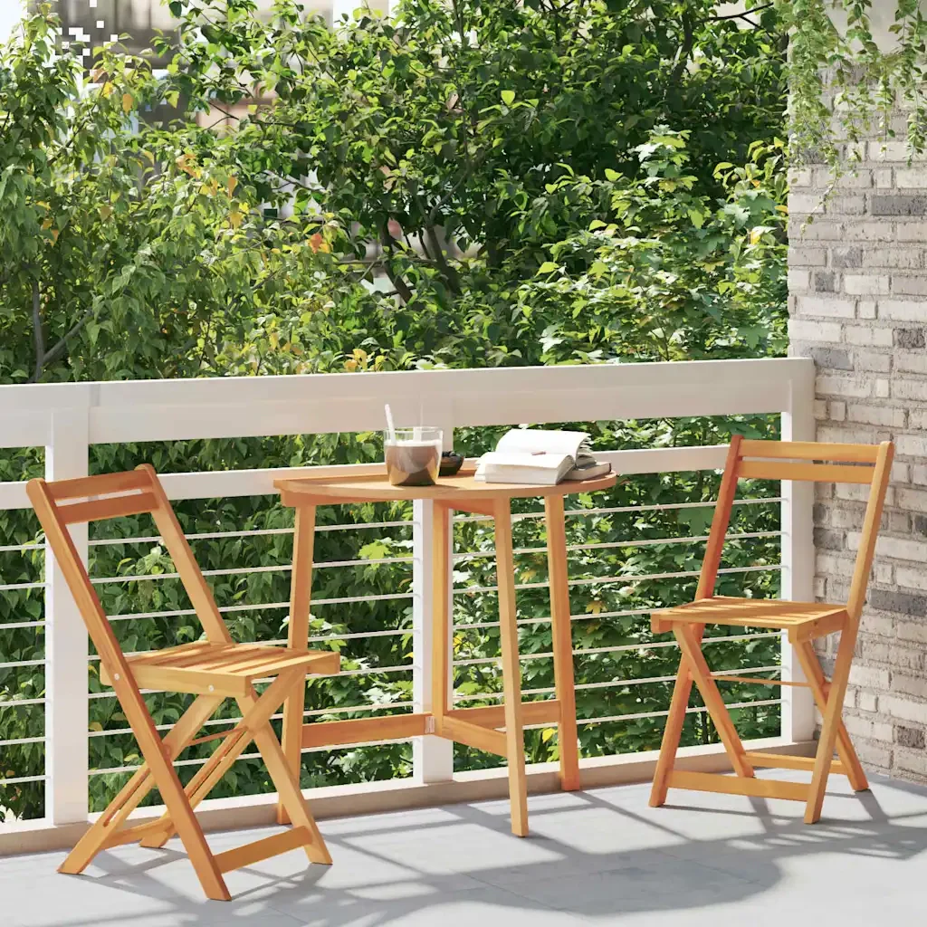 Set bistrot 3 pcs Olio Naturale Legno di Acacia Massello 4105506 - Image 4
