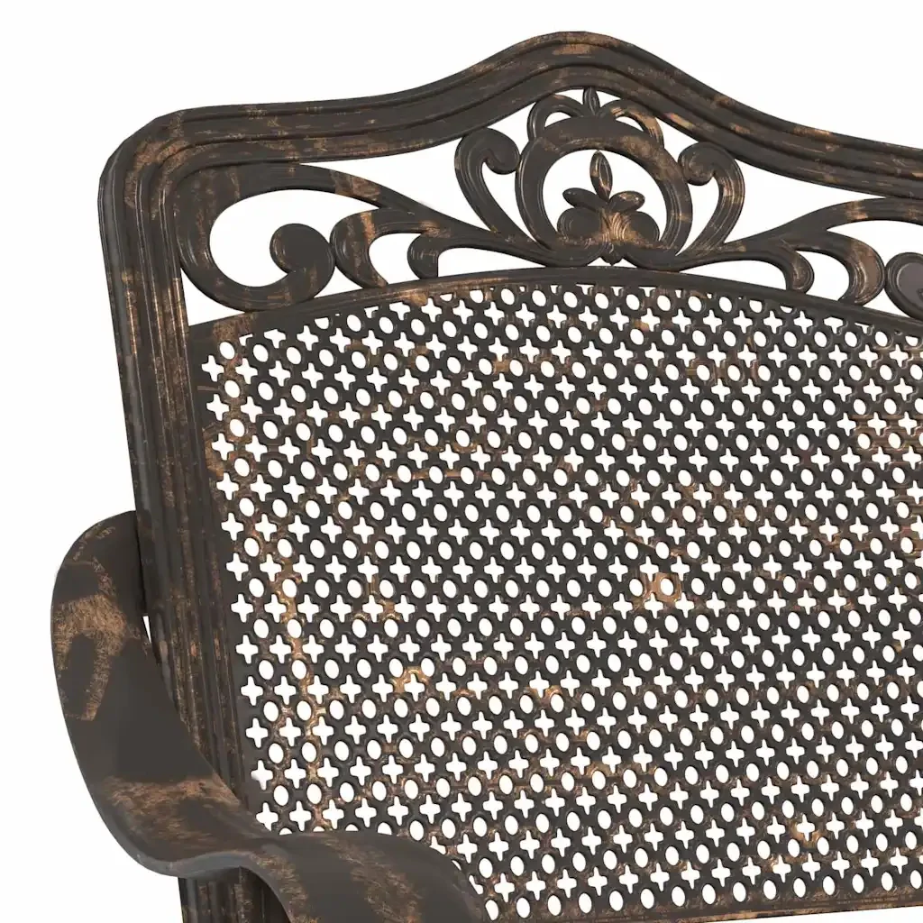Set di Tavolo da Giardino 3 pcs Bronzo Alluminio pressofuso 3334740 - Image 10