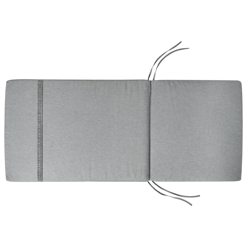 Set da giardino con 6 sedie in legno di acacia marrone scuro con cuscini Grigio melange in stile rustico con cuscini - Image 3