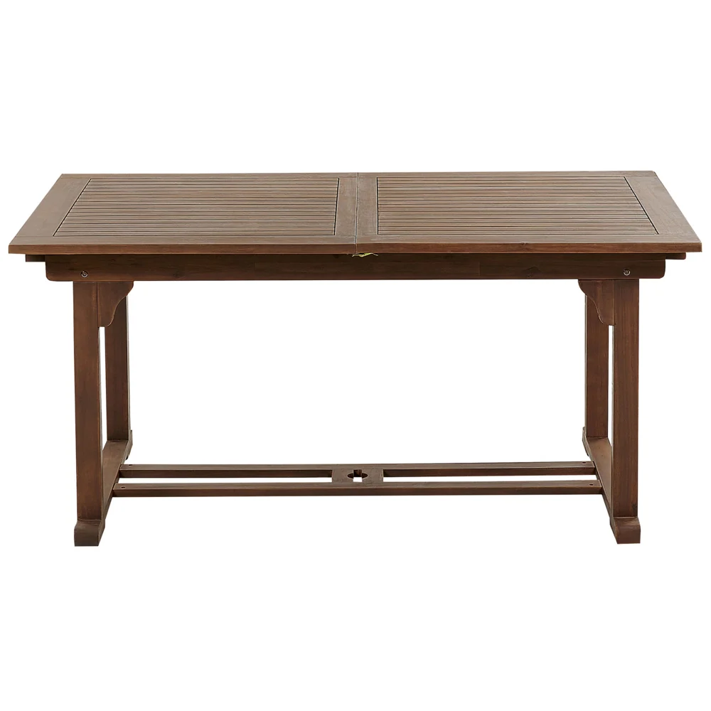 Set da giardino con 6 sedie in legno di acacia marrone scuro con schienale regolabile pieghevole in stile rustico con cuscini grigio talpa - Image 5