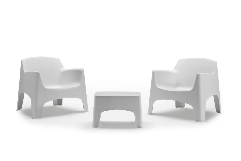 SET DA GIARDINO POLIPROPILENE 'IBIZA TERRACE' bianco  - BICA
