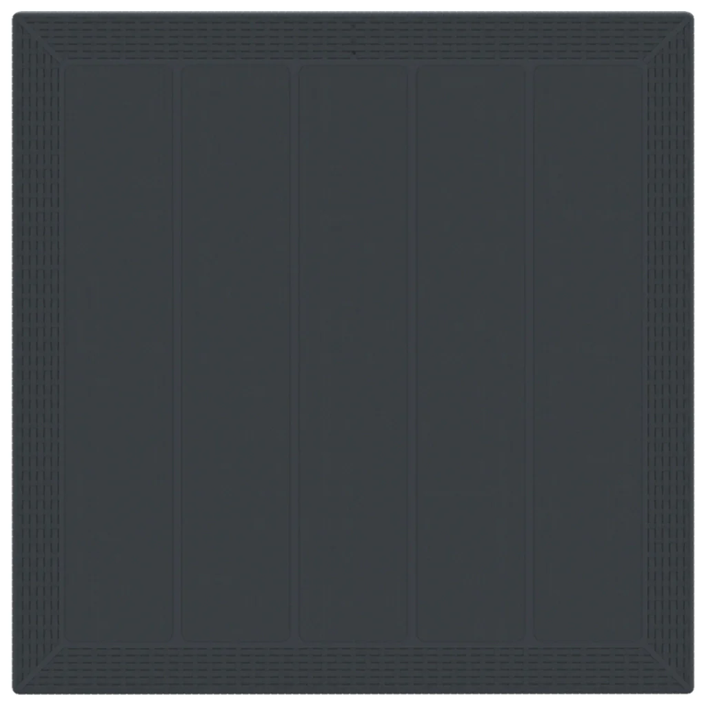 Set da pranzo da giardino 3 pezzi con cuscini Anthracite Polirattan - Image 6